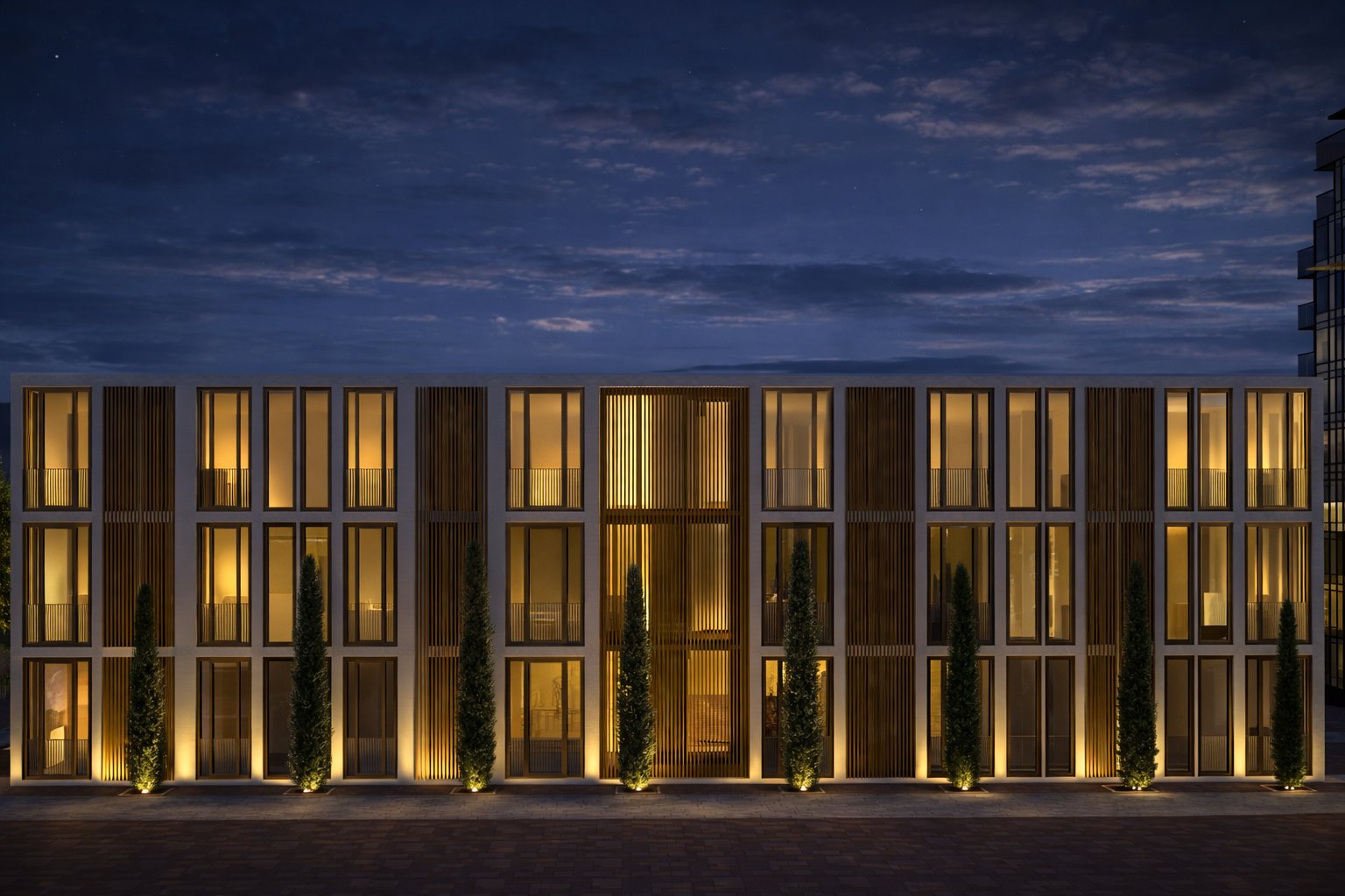 La Fachada Night Render